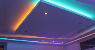 Натяжной потолок с подсветкой Усть-Джегута, цена от 2085 руб.